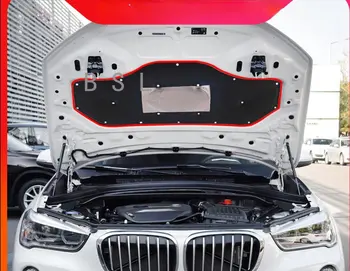 2016-2021 для автомобиля BMW X1, Теплозвукоизоляция, хлопок, передний капот, Защита двигателя, Коврик, накладка, Шумоглушитель